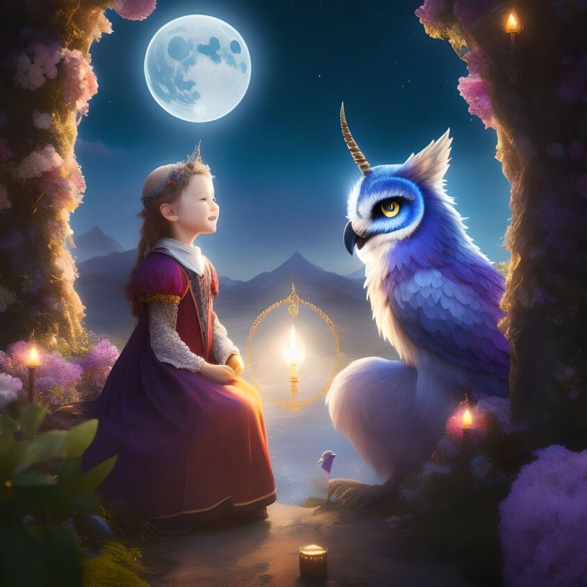 “Evermore’s Dreamweaver: Luna’s Tale of Courage and Wonder”